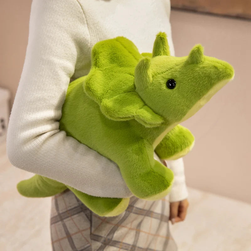 Cute Lime Green Plush Dinosaur Assortment - Image 2