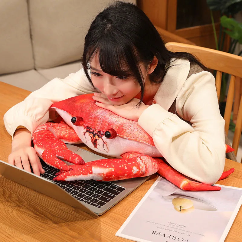 Realistic Red Crab Plush Toy, Two Distinct Shapes - Image 3