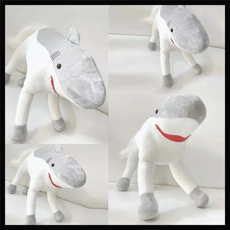 Grey Shark Horse Hybrid Plush Toy - Image 6