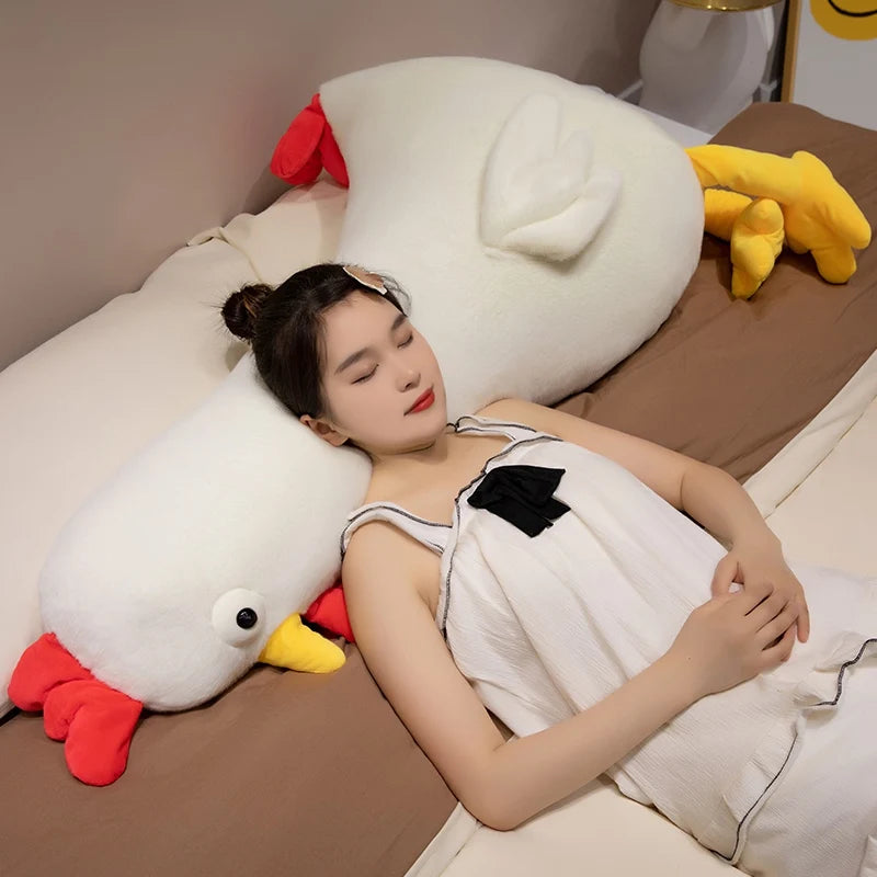 Oversized Yellow Chicken Long Neck Plush Pillow - Image 4