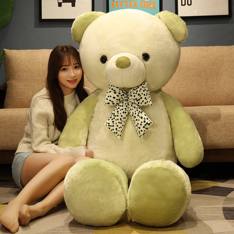 Two-Tone Plush Bear Hot Water Bottle in Pink - Image 5