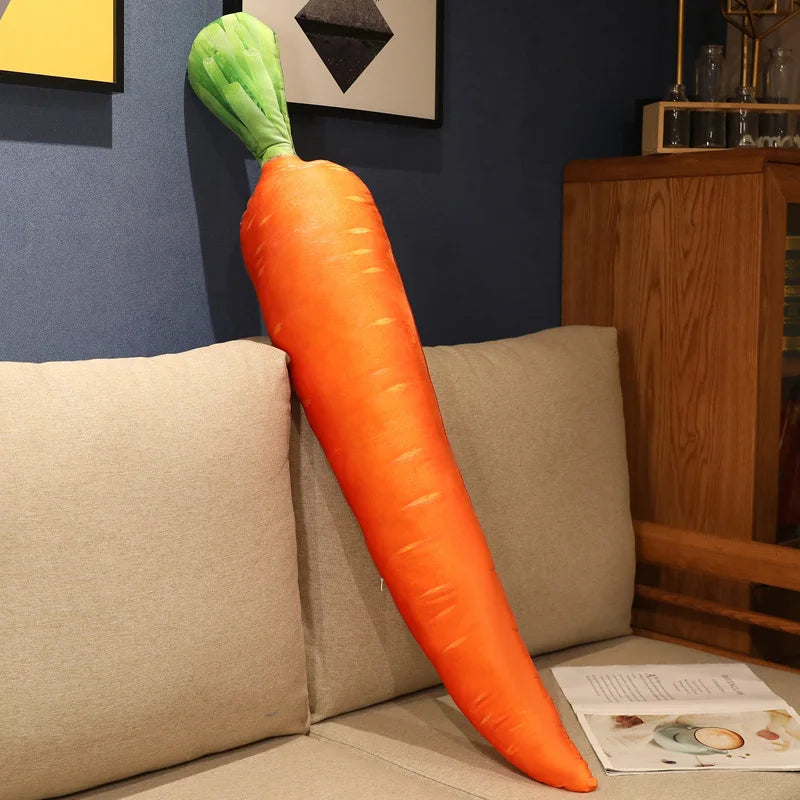 Soft Plush Vegetable Toys: Eggplant, Carrot, Tomato - Image 8
