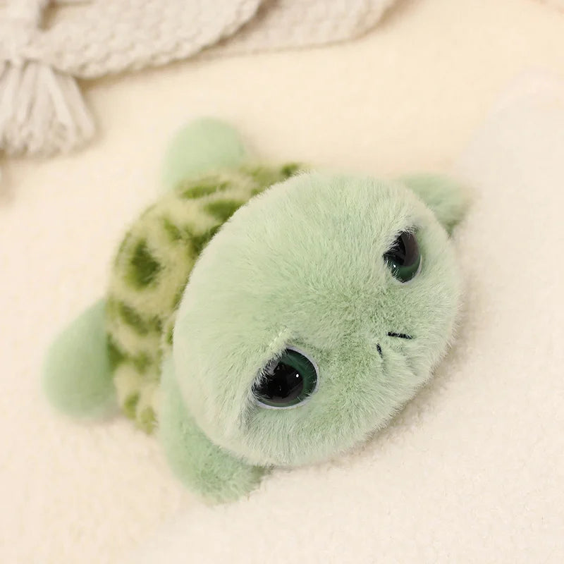 Cute Big-Eyed Green Turtle Plush - Image 2