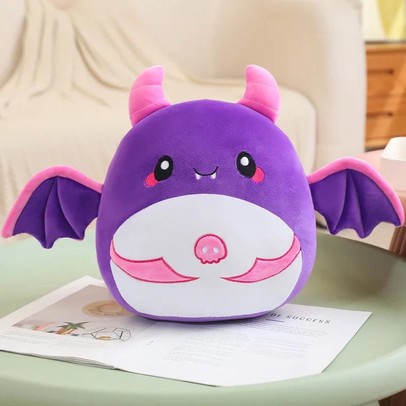 Squishy Purple Bat Plush Toy with Pink Wings - Image 6