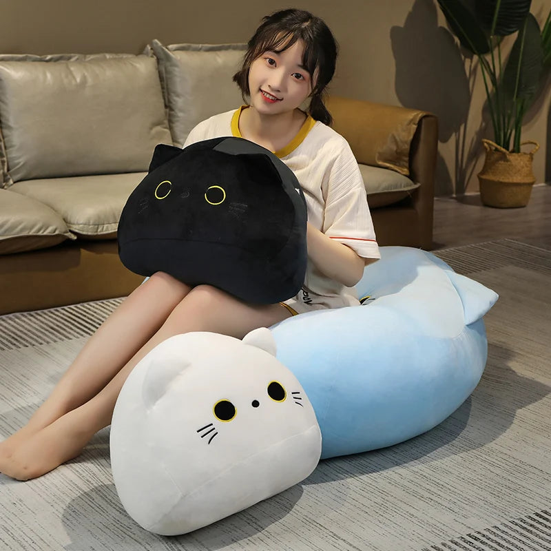 Kawaii Black Cat Plush Hand Warmer Pillow - Image 3