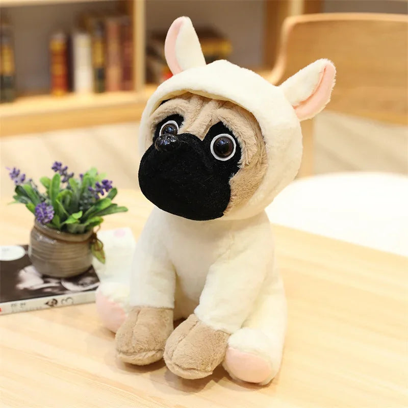 Cute Pink Rabbit Pug Plush Toy - Image 13