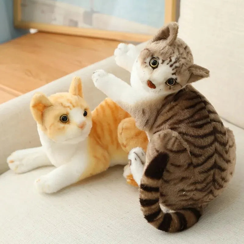 Realistic Siamese and Tabby Plush Cats - Image 2