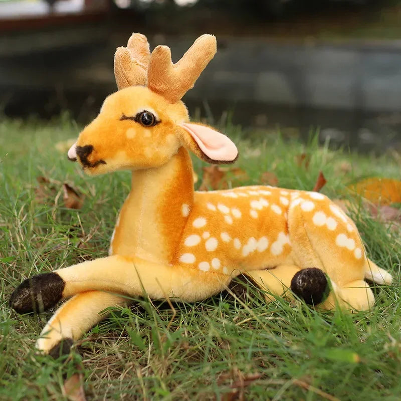 Spotted Deer Mother and Fawn Plush Toy - Image 2