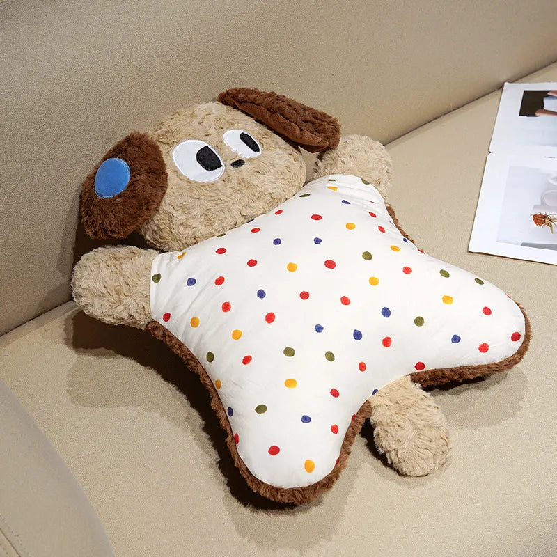 Cute Dog Plush Toy with Polka Dot Body - Image 8