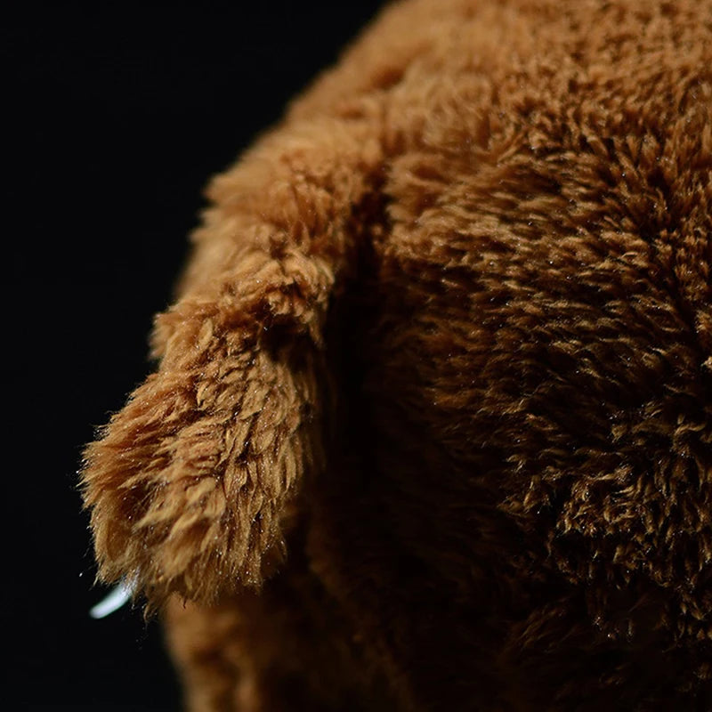 Realistic Brown Woolly Mammoth Plush Toy - Image 2