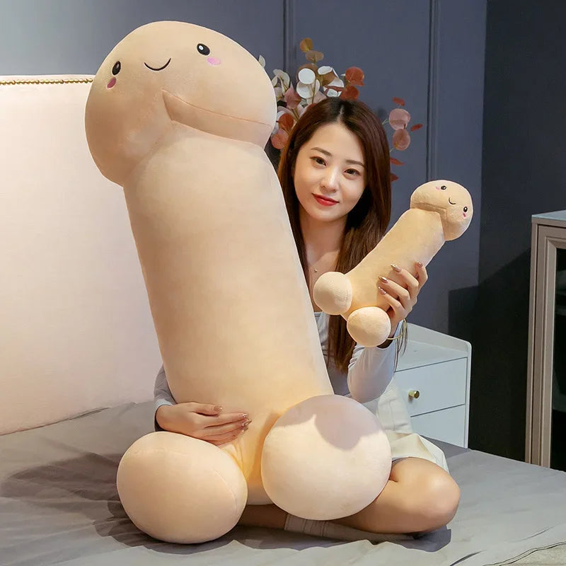 Giant Humorous Plush Body Pillow with Smiling Face - Image 2