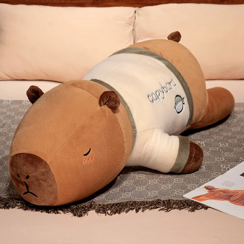 Oversized Capybara Plush Body Pillow with Shirt - Image 9