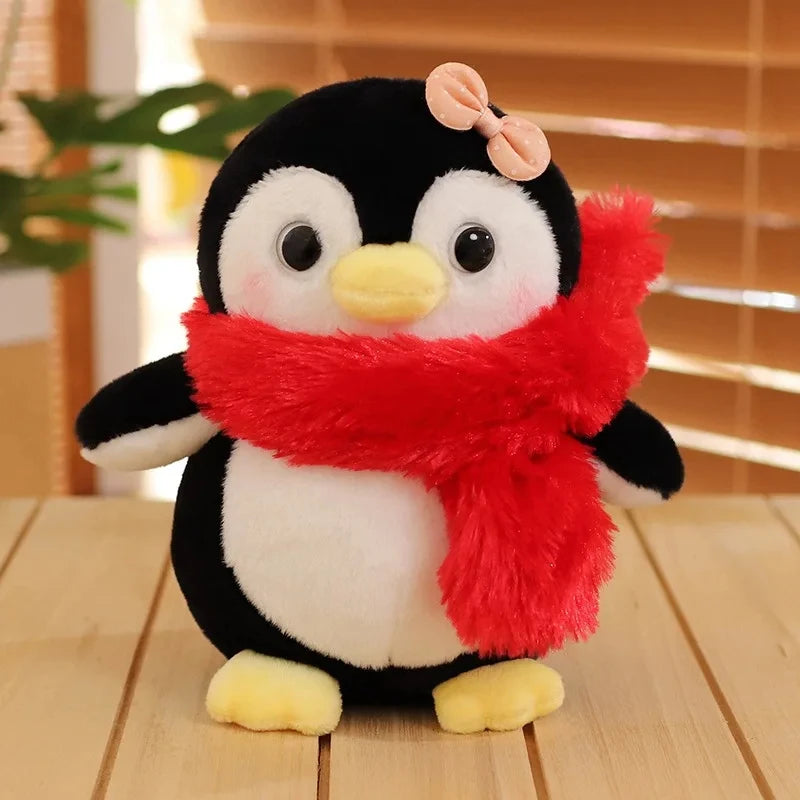 Cute Penguin Plush with Bows and Rosy Cheeks - Image 14