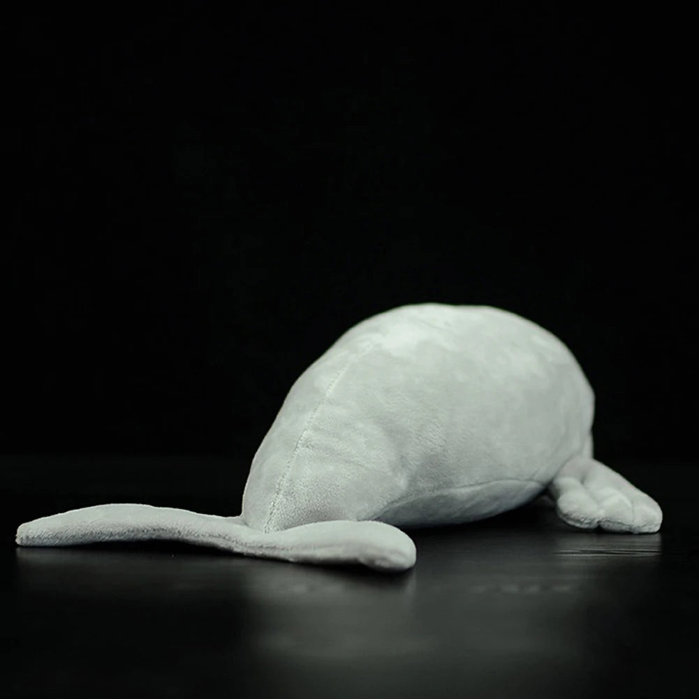 Cute Light Gray Manatee Plush Toy - Image 5