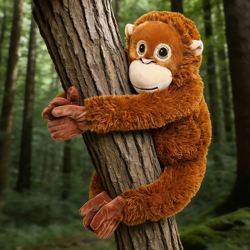 Oversized Mother and Baby Orangutan Plush - Image 5