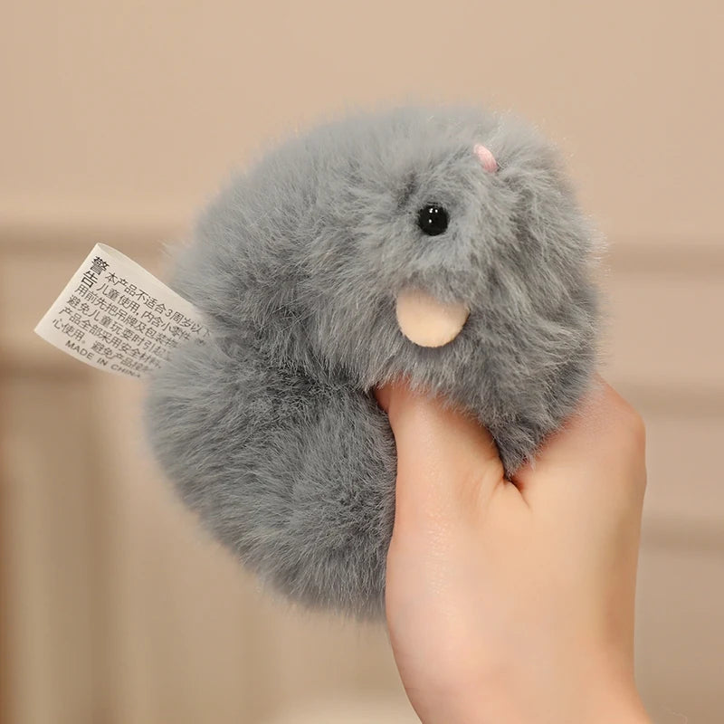 Chubby Mottled Orange Hamster Plush - Image 6