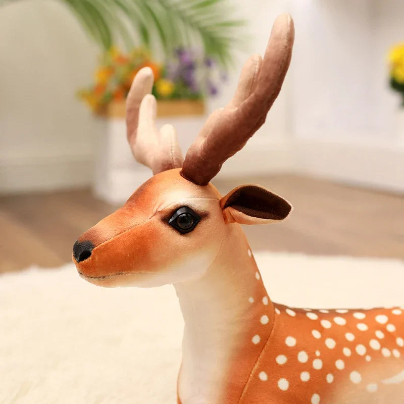 Spotted Deer Plush Toy with Antlers - Image 4