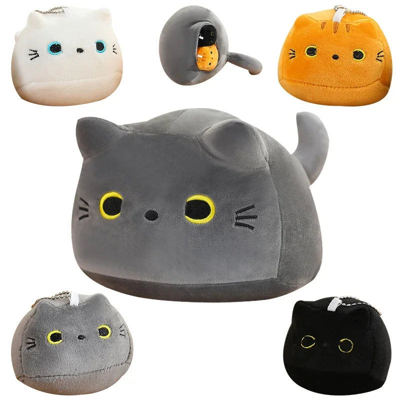 Kawaii Chubby Cat Plushie & Keychain Set - Image 18