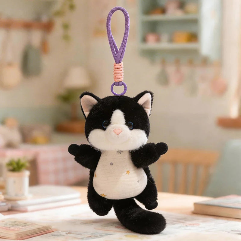 Cute Baby Animal Plush Keychain with Star Outfit - Image 10
