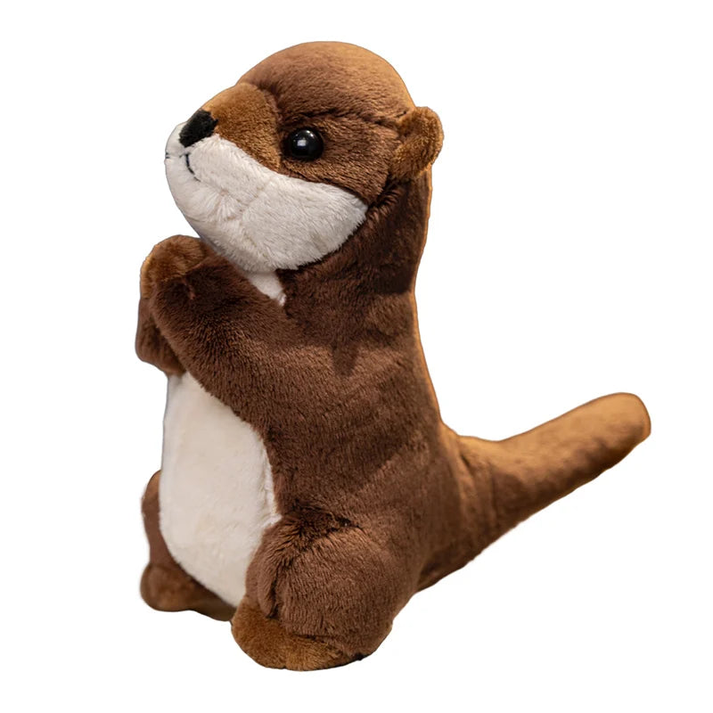 Adorable Standing Brown Otter Plush Toy - Image 7
