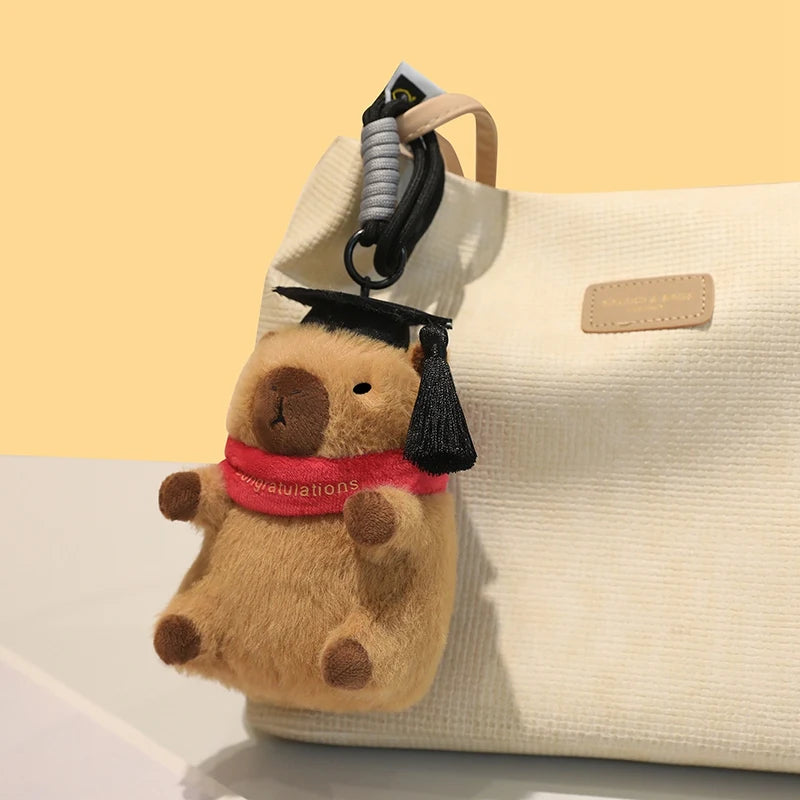 Adorable Graduation Plush Keychain with Ribbon - Image 8