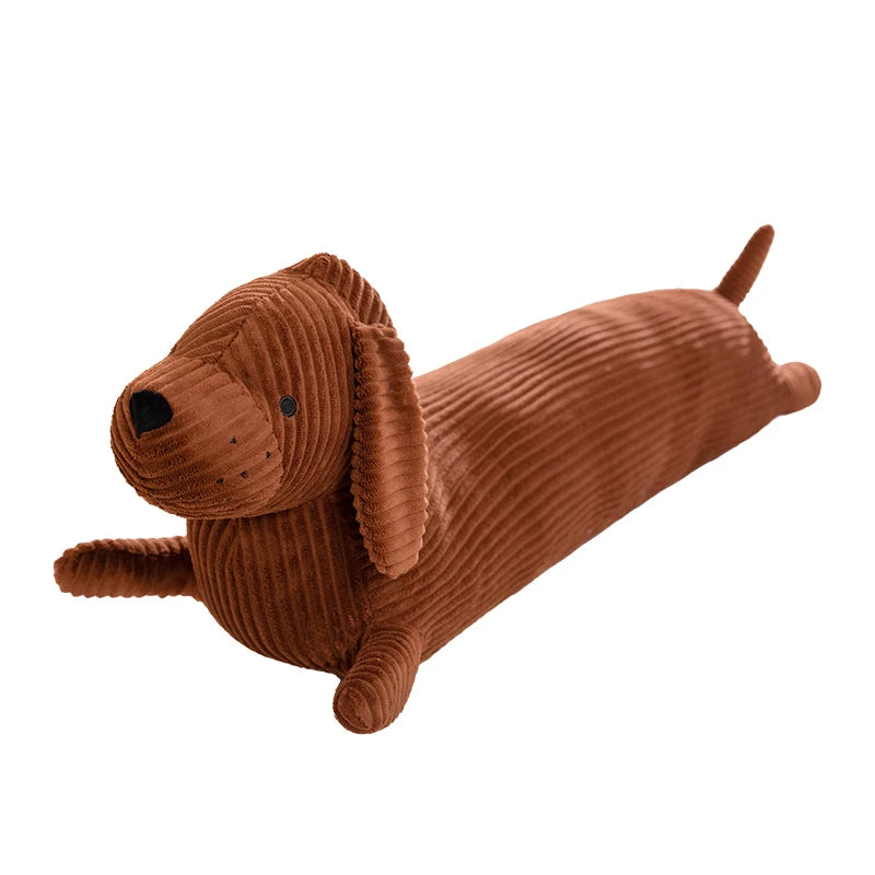 Brown Corduroy Dachshund Body Pillow - Image 7