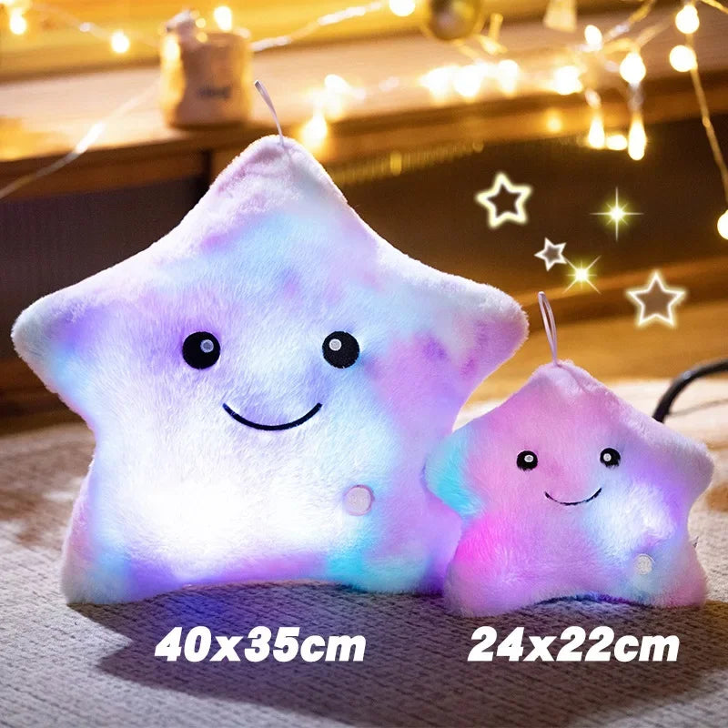 Smiling Light Up Star Plush Pillow - Image 5