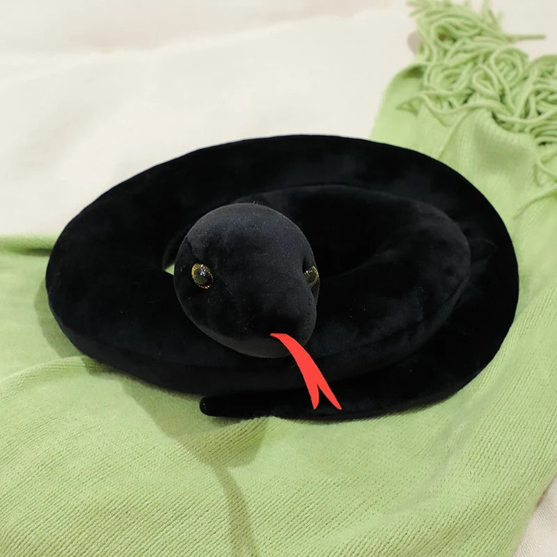 Soft Coiled Realistic Snake Plush Toy - Image 2