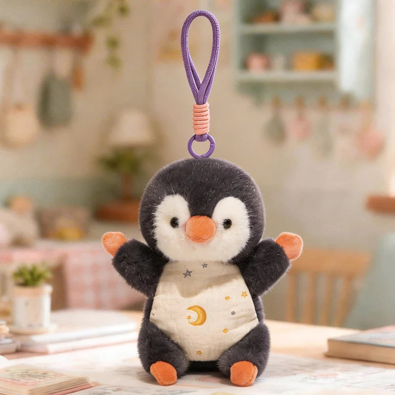 Cute Baby Animal Plush Keychain with Star Outfit - Image 6