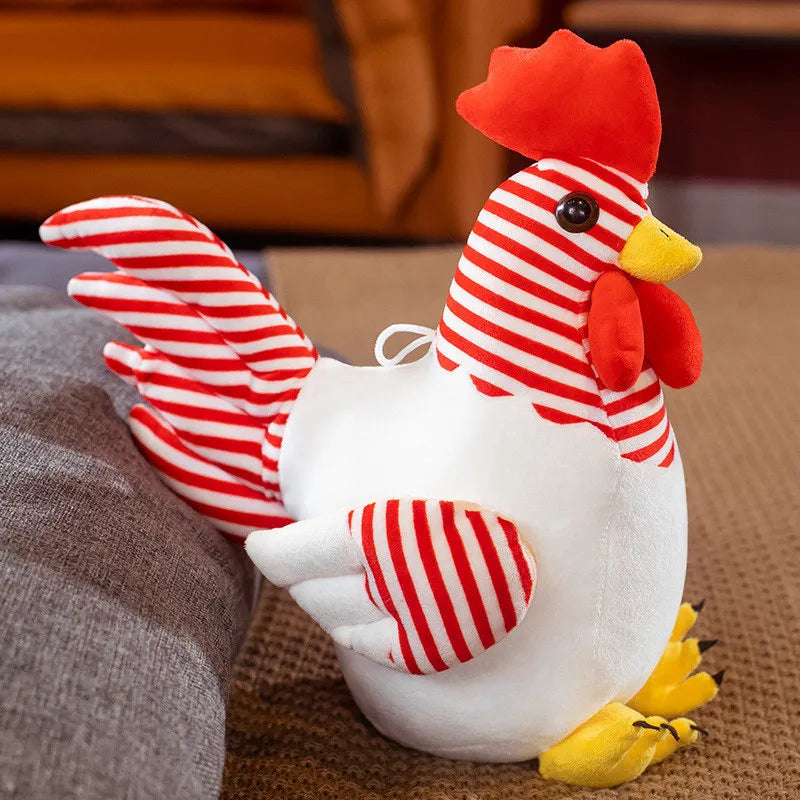Oversized Yellow and Orange Rooster Plush Toy - Image 4