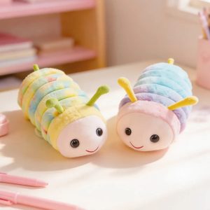 Cute Pastel Rainbow Caterpillar Plush