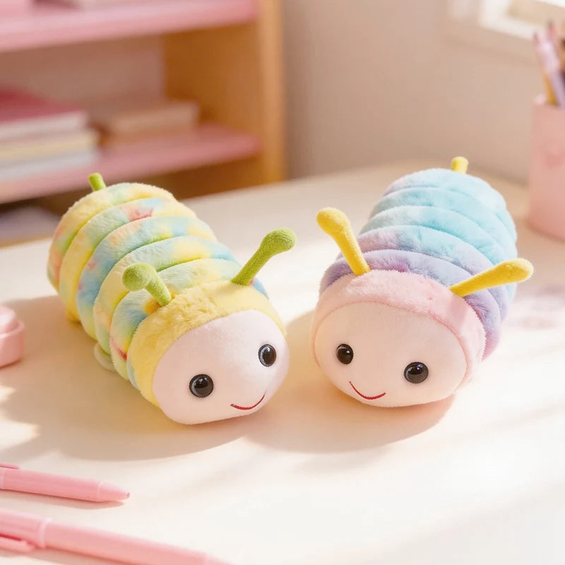 Cute Pastel Rainbow Caterpillar Plush