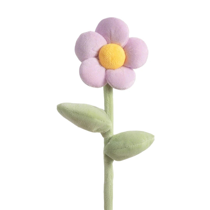 Mixed Pastel Plush Daisy and Tulip Bouquet - Image 14