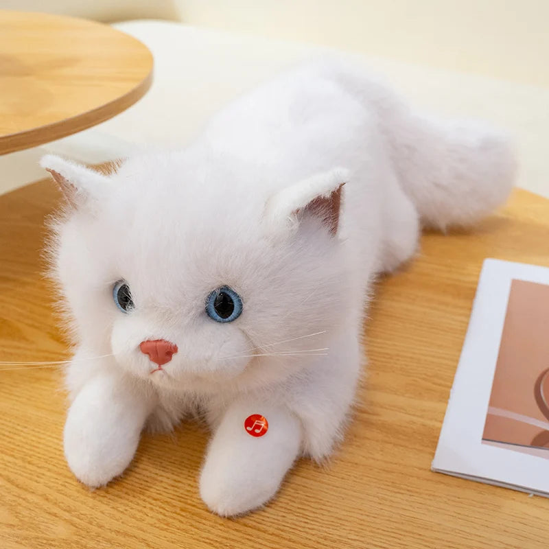 Fluffy Realistic Plush Cat Toy - Image 9