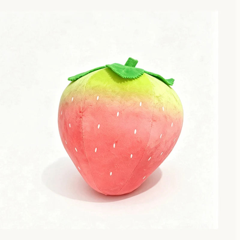 Giant Ombre Strawberry Plush Pillow - Image 6