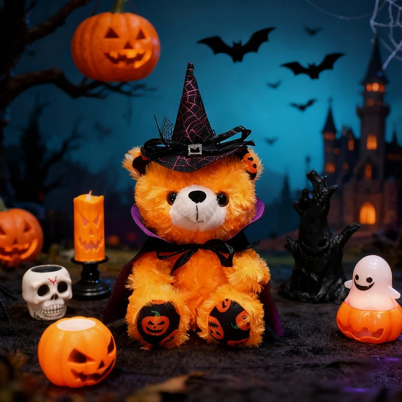 Cute Halloween Witch Plush Bear Set - Image 9