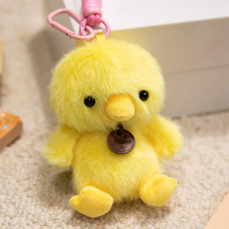 Cute Animal Plush Keychain with Braided Lanyard - Image 4