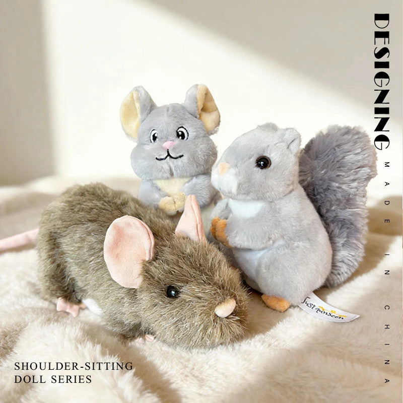 Adorable Shoulder-Sitting Plush Toy Collection - Image 4