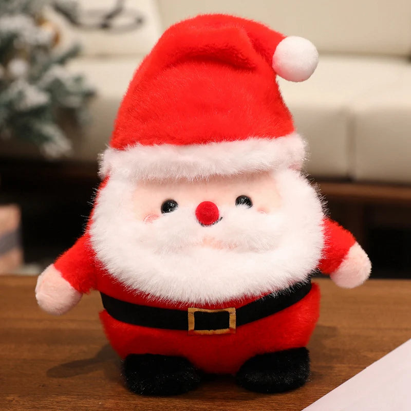 Adorable Christmas Tree Plush with Santa Hat - Image 8