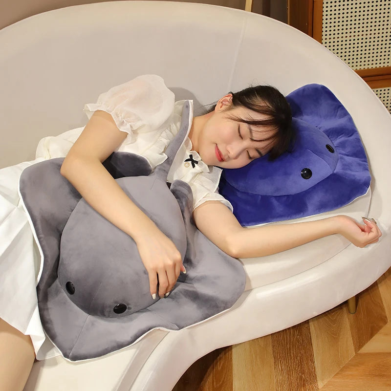 Deep Blue Stingray Plush Toy - Image 5