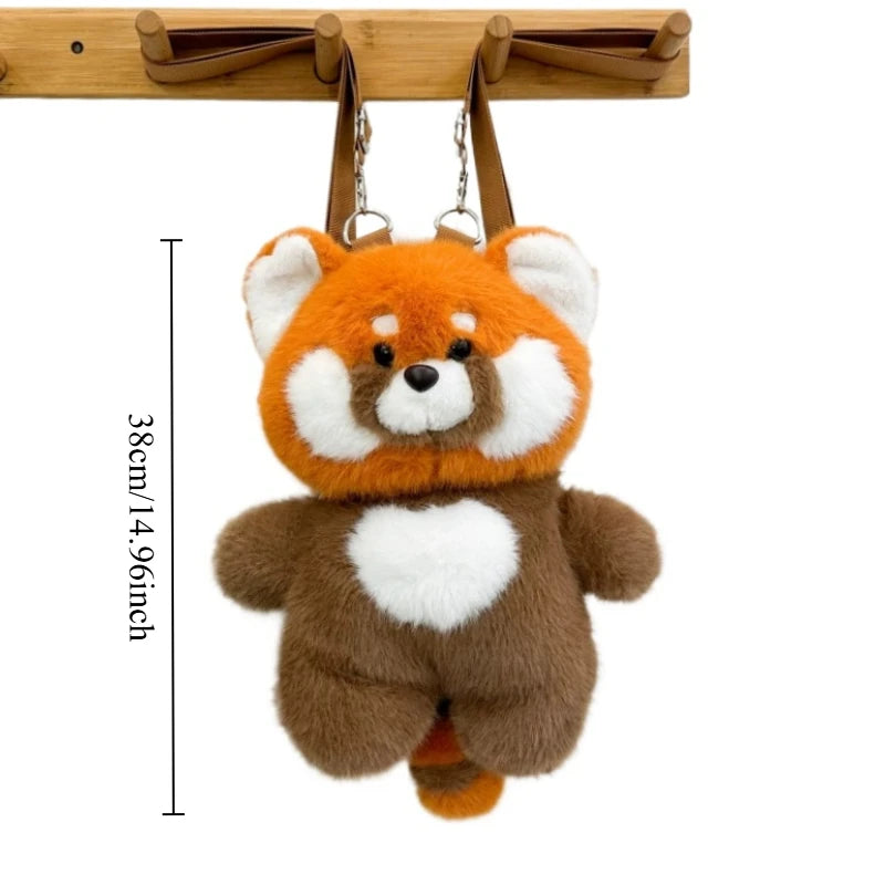 Cute Red Panda Plush Crossbody Bag - Image 6