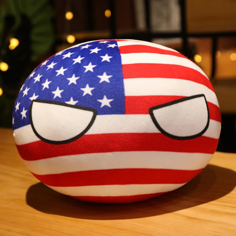 Soft Round Countryball Flag Plush Toy - Image 11