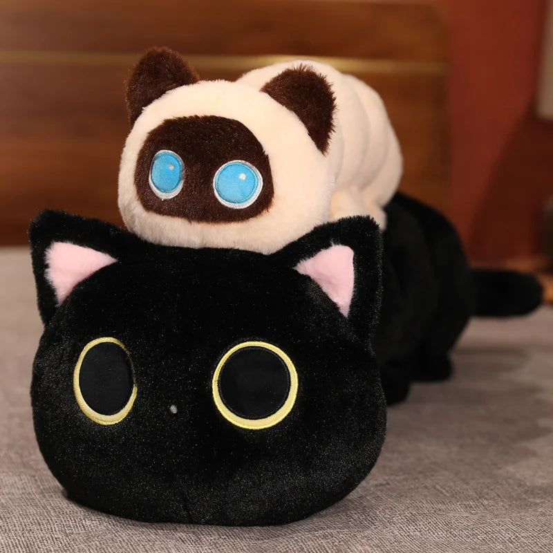 Long Black Cat Plush Body Pillow - Image 6