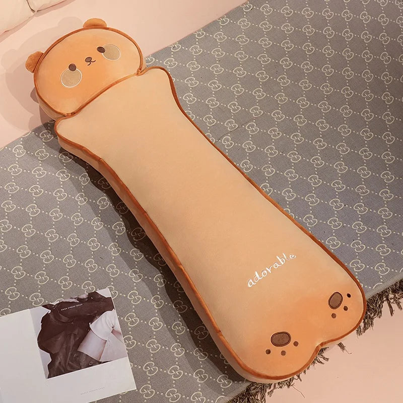Cute Animal Face Caramel Plush Body Pillow - Image 8