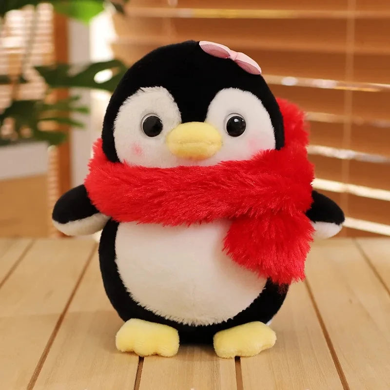 Cute Penguin Plush with Bows and Rosy Cheeks - Image 13