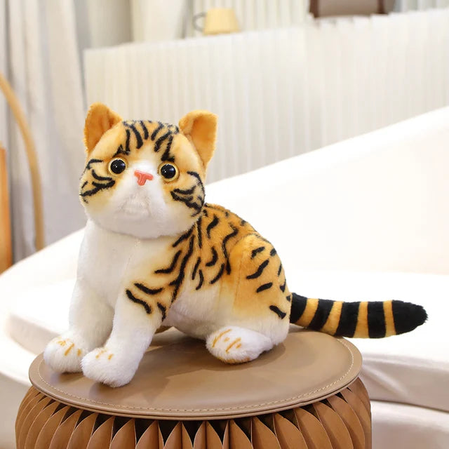 Soft Grey Lying Cat Plush - Image 21