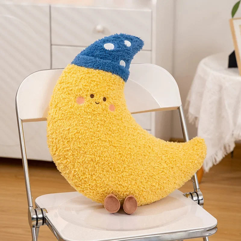 Soft Smiling Celestial & Weather Plush Pillow - Image 3