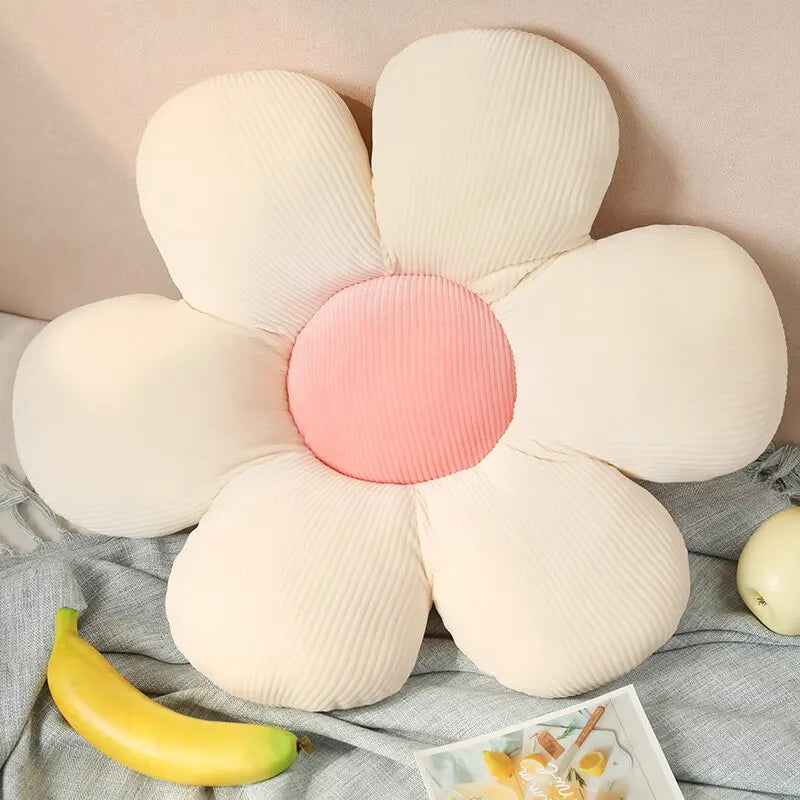 Soft Ribbed Flower Floor Cushion - Image 7