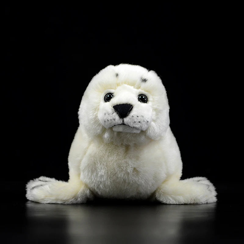 Realistic White Baby Seal Plush Toy - Image 6