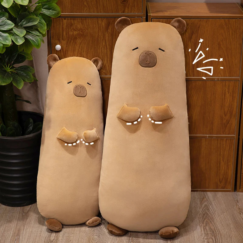 Cute Caramel Bear Plush Body Pillow - Image 2
